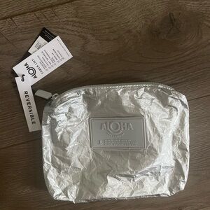 ALOHA Collection Shimmering Silver Pouch
